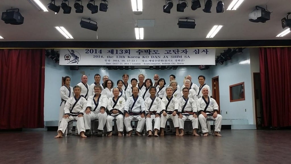 Frank Tsai with Dae Kyu Chang and 3 others at 강화도(Gangwha-do) Day 1 - Group Photo after Candidate Pre-Evalulation