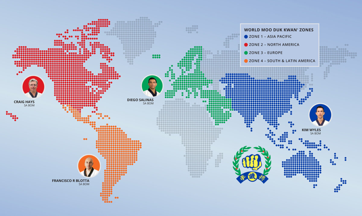World Moo Duk Kwan Zones